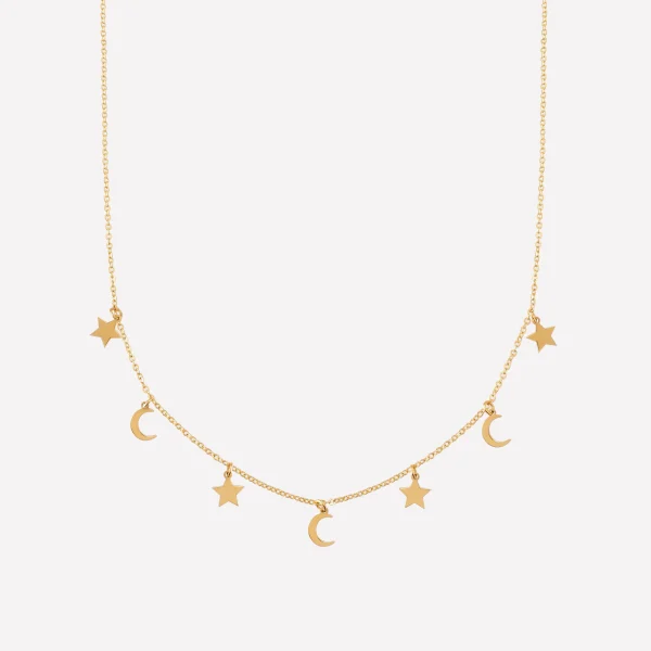 Choker de estrellas y lunas